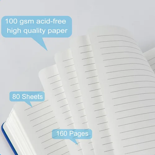 Miniatura 4 de Paquete de 6 cuadernos de bolsillo, cuadernos pequeños, mini bloc de notas con rayas universitarias, de tapa dura de cuero, para oficina, hogar