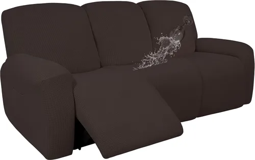 Miniatura 28 de Easy-Going - Funda 100 % impermeable doble para sofá reclinable, diseño jacquard, en 1 pieza, a prueba de derrames, para niños, mascotas, perros