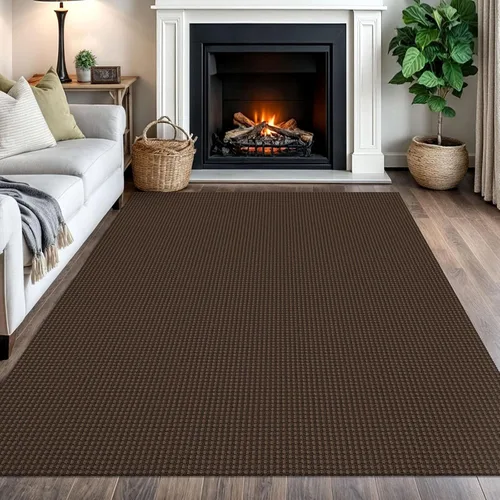 Miniatura 138 de IOHOUZE Alfombra de Área Lavable 4x6 Antideslizante con Respaldo de Goma Alfombras Tejidas para Entrada Interior Alfombras de Dormitorio Alfombra