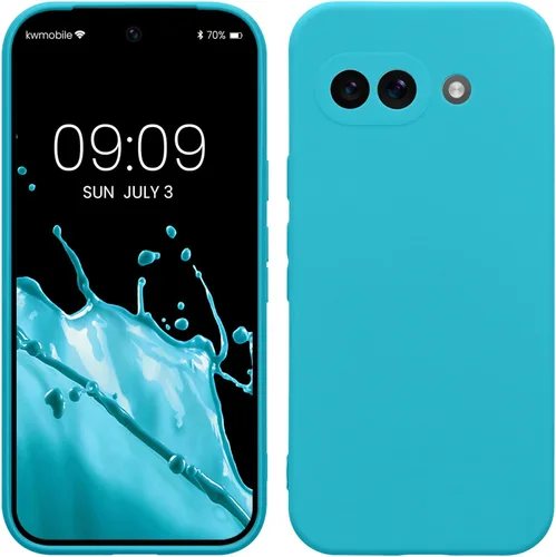 Miniatura 127 de kwmobile Funda compatible con Google Pixel 9 Pro - Funda protectora delgada de TPU para teléfono - Acabado mate suave - Negro mate