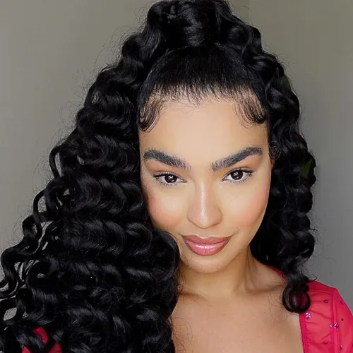 Miniatura 43 de Cabello de ganchillo con ondas oceánicas, 12 pulgadas, 8 paquetes de 3 tonos, cabello rizado de longitud media, rizado y ondulado profundo