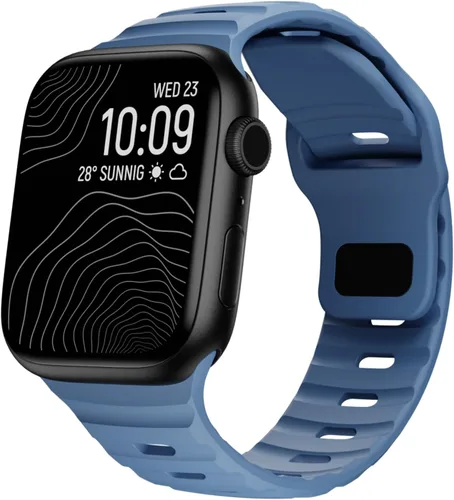 Miniatura 15 de Correa de silicona impermeable compatible con Apple Watch Ultra de 49mm 46mm 45mm 44mm 42mm 41mm 40mm 38mm, bandas deportivas para hombres y mujeres