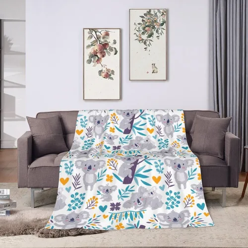 Miniatura 5 de Manta de Dinossaurios Linda Manta de Forro Polar Super Suave y Cálida para Cama, Edredón para Sofá, Dormitorio, Oficina, Coche, Toda Estación, Manta