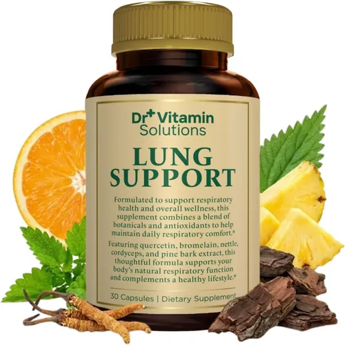 Desintoxicación pulmonar para fumadores, limpieza 10 en 1 con hoja de gordolobo, vitamina C, bubur y quercetina, suplemento de apoyo respiratorio
