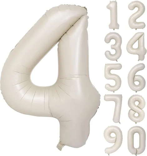 Miniatura 23 de Globos de helio de 40 pulgadas con dígitos dorados para fiesta de cumpleaños., Número 0, 40 pulgadas, número 0 oro 7