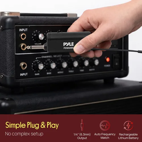 Miniatura 4 de Pyle Sistema de micrófono USB profesional, micrófono portátil dinámico de 16 canales con sonido claro de largo alcance, micrófono inalámbrico