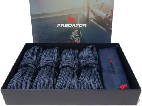 NZ Hi-Performance Dock Lines - Juego de bolsas | Línea de muelle de nailon trenzado doble de 3/8 pulgadas x 15 pies con ojal de 12 pulgadas |