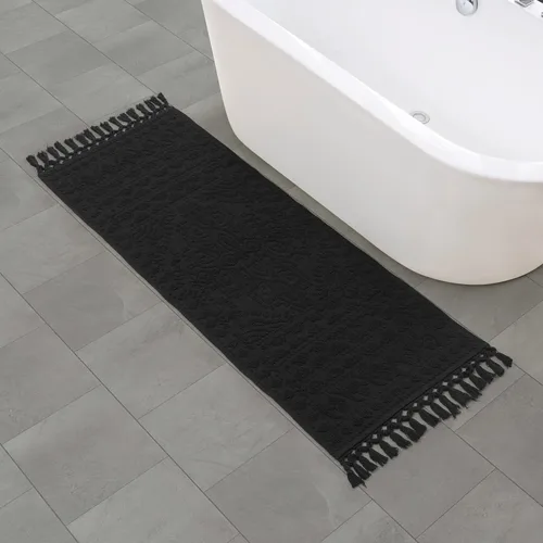 Miniatura 48 de French Connection Nellore Alfombras de Baño, Tapetes de Baño Tejidos y con Cuentas, Tapetes de Baño Duraderos y Gruesos para Baño y Alfombras