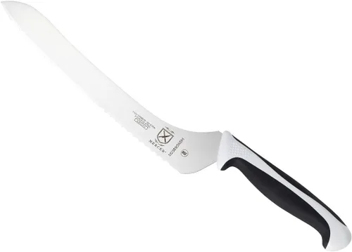 Miniatura 31 de Mercer Culinary - M23210WBH Mercer Culinary Millennia - Cuchillo para pan con borde ondulado de 10 pulgadas de ancho, color blanco