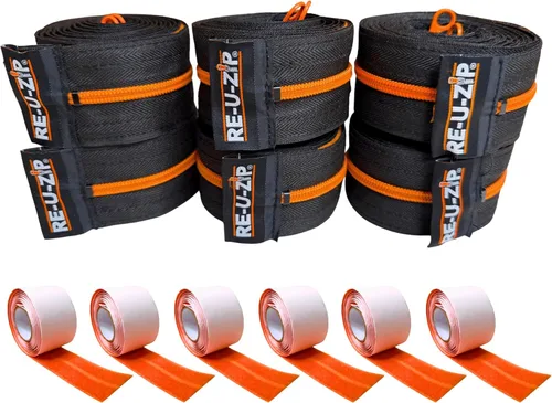 Miniatura 20 de RE-U-ZIP® Cremallera resistente reutilizable con barrera contra polvo Paquete Pro Sistema patentado de gancho y bucle Rentable y confiable