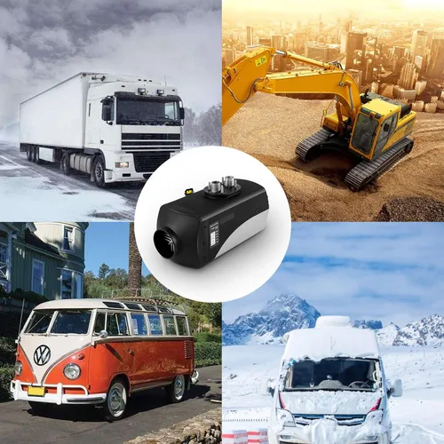 Miniatura 7 de Calentador diesel de 8KW, tanque de 15L, calentador de aire diesel de 12V, silenciador, calentador de estacionamiento diesel con monitor