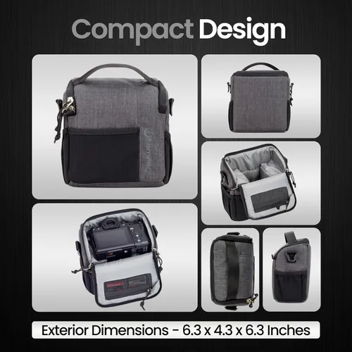 Miniatura 7 de Tamrac Tradewind 2.6 Bolsa para cámara para fotógrafos, funda para cámara para accesorios de fotografía, bolsa de hombro compacta para cámaras DSLR