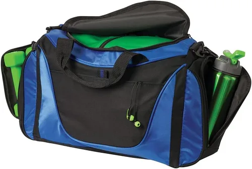 Miniatura 2 de Bolsas de lona deportivas personalizadas para hombres, mujeres, de dos tonos, añade tu nombre, bolsa de fin de semana personalizada para gimnasio