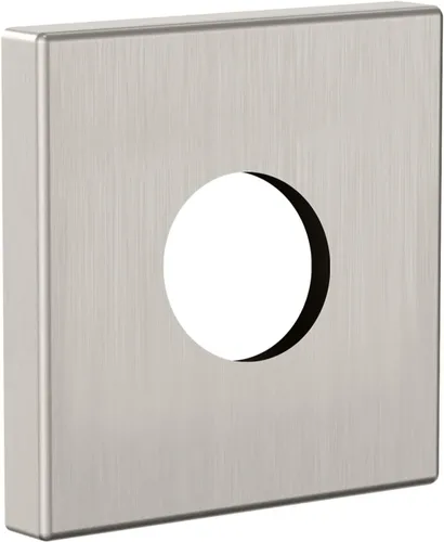 Miniatura 14 de Heyalan Placa de repuesto moderna de 2.5 pulgadas con brida cuadrada para brazo de ducha, cubierta de pared cuadrada de cromo pulido, 1 montaje
