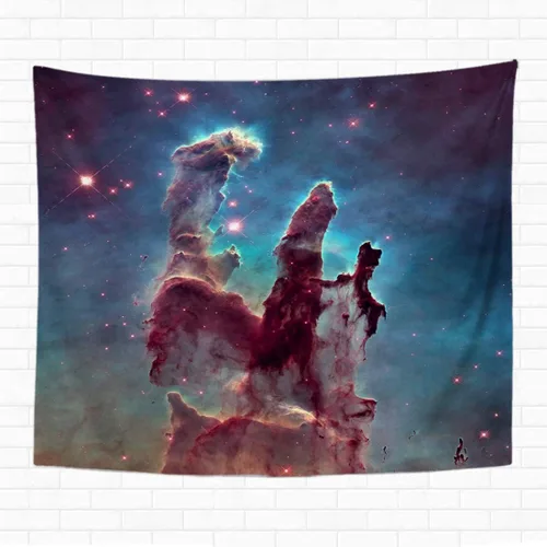 Topyee Tapiz decorativo para el hogar, para colgar en la pared, los pilares de la creación, nebulosa del águila M16 NGC 6611, 60 pulgadas de largo x
