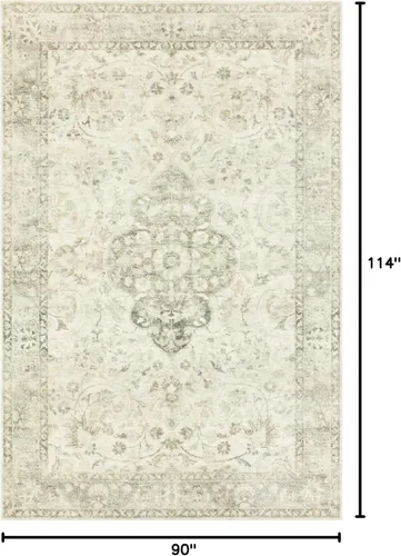 Miniatura 3 de Loloi II Rosette Beige/Multi 2'-2" x 3'-8" Alfombra decorativa