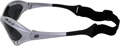 Miniatura 5 de Birdz Gafas de sol Seahawk polarizadas acolchadas 3 pares con correa para deportes acuáticos, surf, kayak, jetski, monturas plateadas y negras