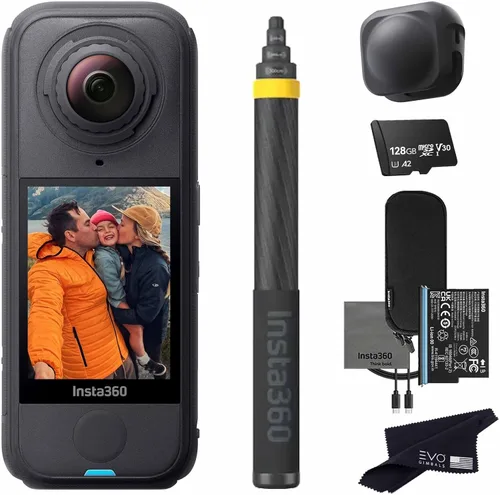 Miniatura 11 de Insta360 X4 Air Extended Selfie Stick Drone View Bundle Cámara de acción 8K 360 más ligera para aventuras épicas El paquete incluye palo selfie