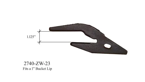 Miniatura 2 de Piezas de repuesto para equipos pesados - Retroexcavadora/cucharón de dirección deslizante - 2740-ZW-23 (6) - Acero, minimalista, ajustable