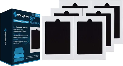 Miniatura 7 de SpiroPure Filtro de aire puro para refrigerador SP-FRAIR para EAFCBF, PAULTRA, 242047804, 242047801, 242061001, SCPUREAIR2PK, 241754001, 242017800