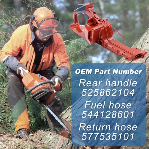 Miniatura 5 de 2 unids/lote 1.772 in x 0.059 in Kit de anillos de pistón para Husqvarna 51 254 350 353 OLEO-MAC 753 piezas de motosierra.