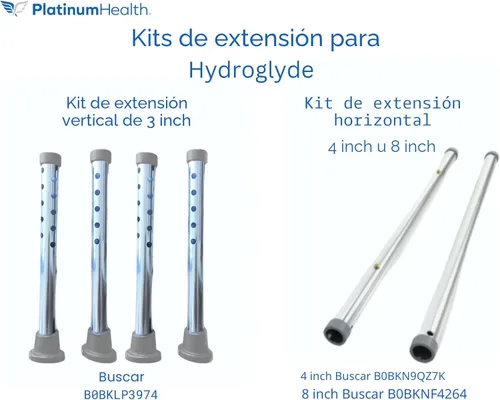 Miniatura 4 de Platinum Health Silla deslizante para la ducha HydroGlyde Premium de carga pesada, banco de transferencia para bañera acolchado con asiento