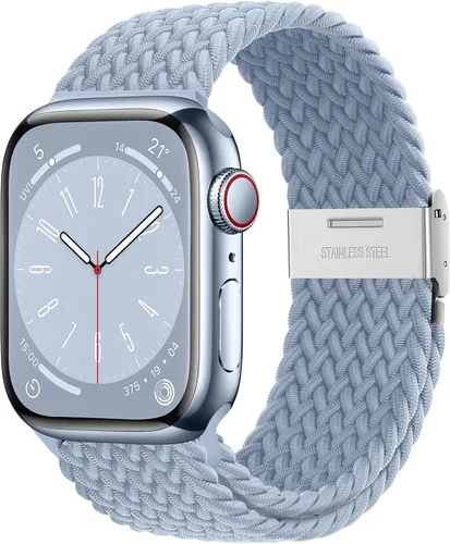 Miniatura 39 de Qimela Correa Compatible con Apple Watch de 1.49/1.57/1.61/1.65/1.73/1.77/1.77/1.93 pulgadas para Mujeres y Hombres, Correa Deportiva Solo Loop
