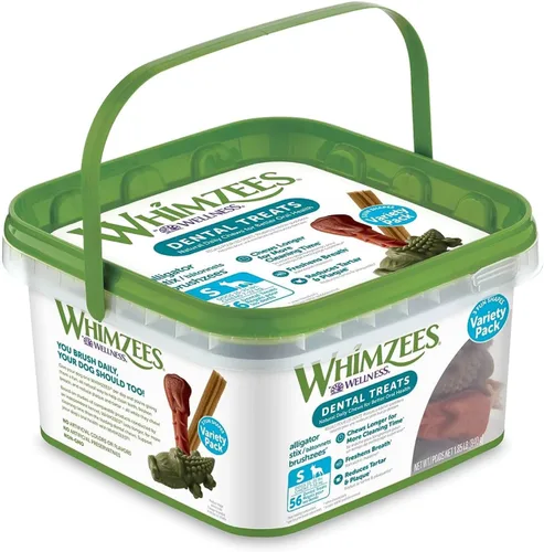 Miniatura 11 de Wellness WHIMZEES Value Pack - Premio dental natural para perros, masticar, refresca el aliento, tamaño mediano, caja de 46.6 onzas, 44