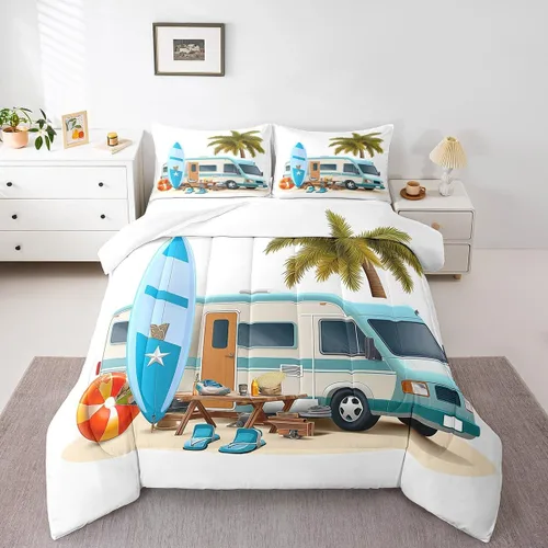 Miniatura 26 de Erosebridal Juego de edredón de béisbol para niños, ropa de cama vintage con bandera americana, tamaño Queen para adultos, niñas, niños