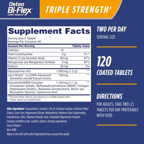 Miniatura 2 de Osteo BI-FLEX Triple Strenght suplemento para articulaciones, SUNDOWN639575, 1, 1