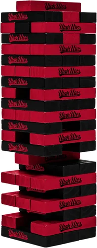 Miniatura 10 de Wild Sports NCAA Pro Football Tabletop Stackers Block Game for College Football Fan, Dorm Game, Tailgate