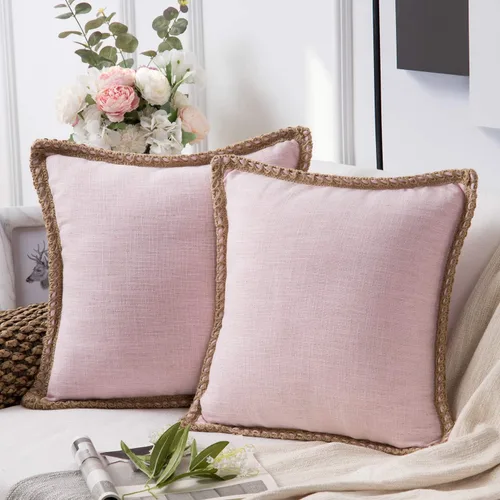 Miniatura 20 de Phantoscope Farmhouse - Fundas de almohada decorativas para exteriores, Poliéster & Mezcla de poliéster, Beige, 18" x 18