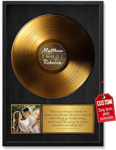 Miniatura 29 de H-DEWALL Póster personalizado de letras de canciones, regalos para marido, foto inspiradora, arte de pared, decoración de casa, sala de estar