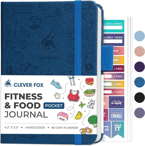 Miniatura 25 de Clever Fox Diario de fitness & Food – Planificador de nutrición y entrenamiento para mujeres y hombres – Libro de registro de ejercicio de dieta