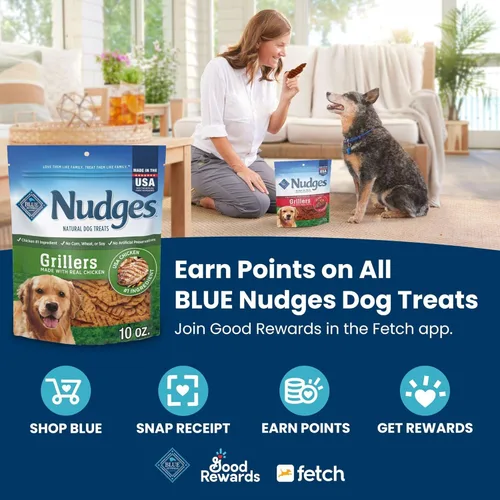 Miniatura 3 de Blue Buffalo Nudges Homestyle - Golosinas naturales para perros con pollo y cerdo, bolsa de 18 onzas