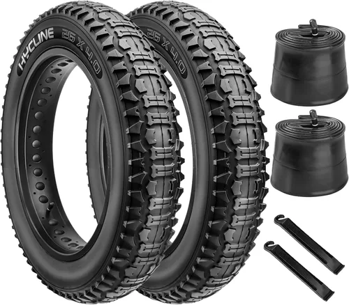 Miniatura 10 de Hycline Neumático de repuesto para bicicleta Ebike: 20x4.0/26x4.0 pulgadas, neumáticos eléctricos resistentes plegables de grasa, neumáticos