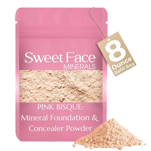 Miniatura 16 de Sweet Face Minerals - Recambio de polvo de base (BEIGE) (bolsa de 0.42 oz) por Sweet Face Minerals, polvo de maquillaje ligero y mineral suelto