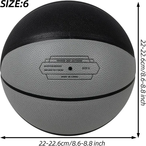 Miniatura 7 de Basketball Weighted 1kg Auxiliary Heavy 2.2lbs Size 6 for Indoor and Outdoor Training, Training Heavy Basketball for Improving Dribbling, Passing