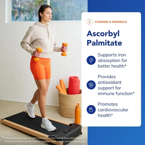 Miniatura 3 de Pure Encapsulations Palmitato de ascorbilo Suplemento de vitamina C para apoyar la absorción de hierro y un sistema inmunológico saludable* 180
