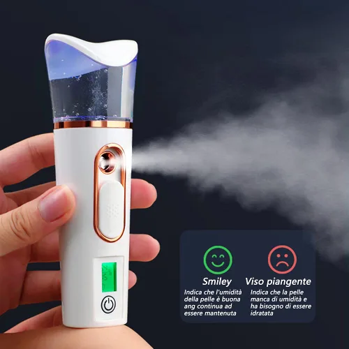 Miniatura 4 de Rociador nano práctico de la niebla con el probador de la humedad del analizador de la piel Atomización facial portátil, vaporizador