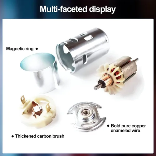 Miniatura 5 de Motor DC 775 Motor DC de 12v Motor DC de alto par Motor DC de 20000 RPM máx. Rodamientos de bolas dobles Motor de ruedas de potencia silencioso