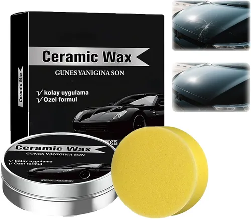 Crema de cera de cerámica de titanio para automóviles, revestimiento avanzado y cera de pulido, protección fuerte y brillo duradero, cera en aerosol