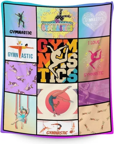 Miniatura 7 de Manta de gimnasia, suave, mullida y cálida, manta pequeña de 30 x 40 pulgadas para sofá, oficina, manta deportiva, regalos para niñas