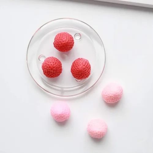 Miniatura 6 de 2 moldes de silicona 3D de fresa, materiales de silicona de seguridad de grado alimenticio para hornear, moldes de mousse de postre, cubitos