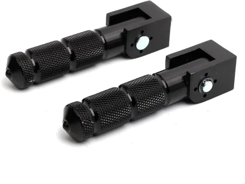Miniatura 6 de Minho Negro CNC Reposapiés Plegables para Motocicleta y Bicicleta, Clavijas M8, Apoyapiés Trasero para Mini Bicicleta, Partes para Honda Grom