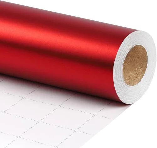 Miniatura 8 de BIOBROWN Rollo de papel de regalo de estraza negro – 17 pulgadas x 33 pies (47 pies cuadrados total) papel mate de color sólido, papel de regalo