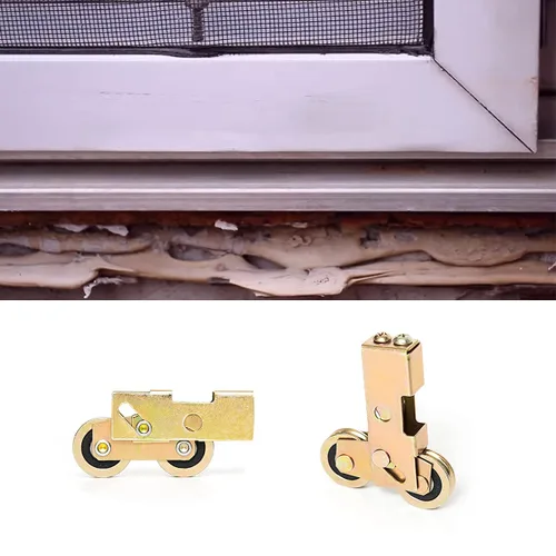 Miniatura 5 de HauSun Reemplazo de rodillo tándem para puerta corrediza de patio, rodamiento de rueda de bola de acero de 1-1/4 pulgadas, capacidad de carga