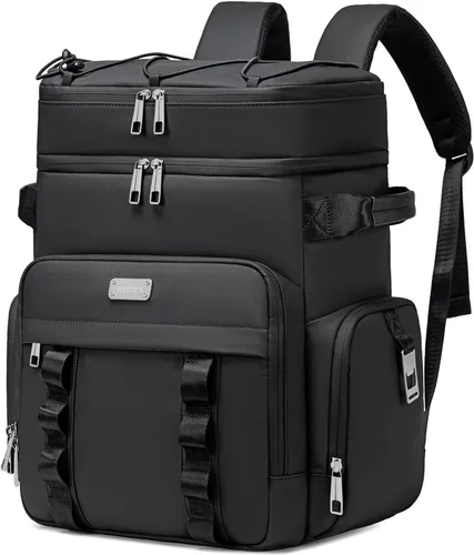 Miniatura 11 de Weitars - Mochila enfriadora aislada, bolsa enfriadora suave impermeable de doble cubierta, mochila enfriadora a prueba de fugas para almuerzo