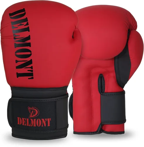 Miniatura 13 de Delmont Guantes de boxeo para hombres y mujeres – Bolsa pesada, guantes de kickboxing, sparring y entrenamiento con acolchado multicapa, soporte