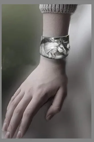 Miniatura 2 de Pulsera de Horse Lady Gifts, pulsera de puño con dos cabezas de caballo hecha a mano en EE. UU.